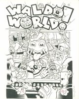Waldo World ! cover Issue 3 Comic Art